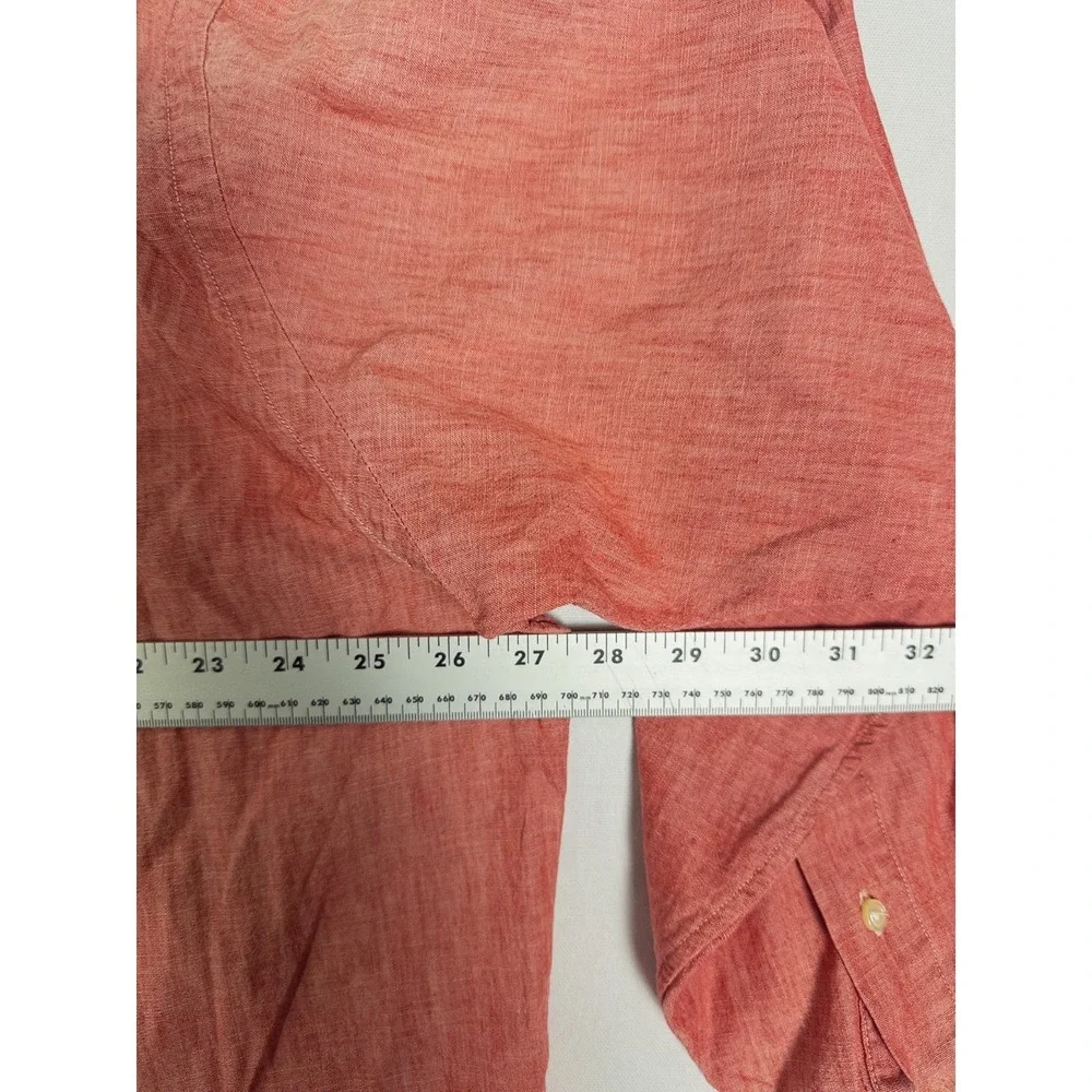 Polo Ralph Lauren RL Untucked Coral Button Down Shirt‎ Long Sleeve NWT Mens 1XB